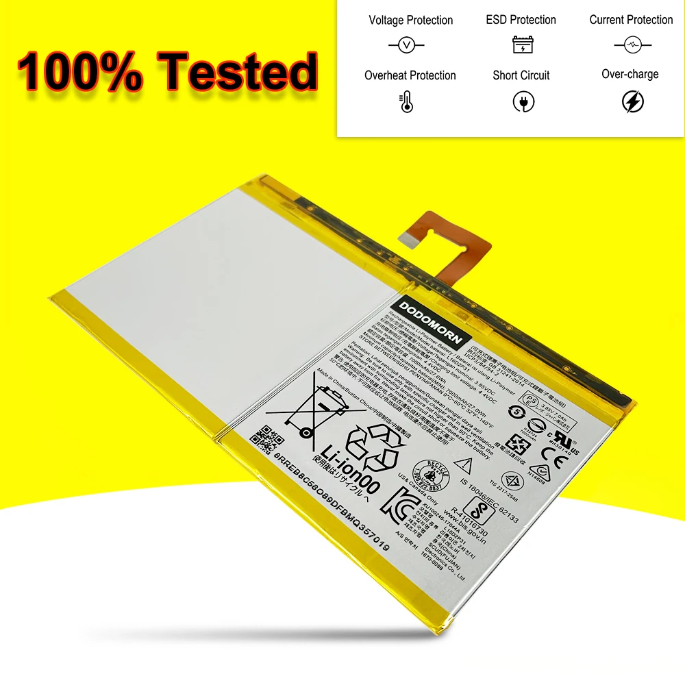 100% New Battery For Lenovo Tab M10 FHD Plus X616 X616M Tablet