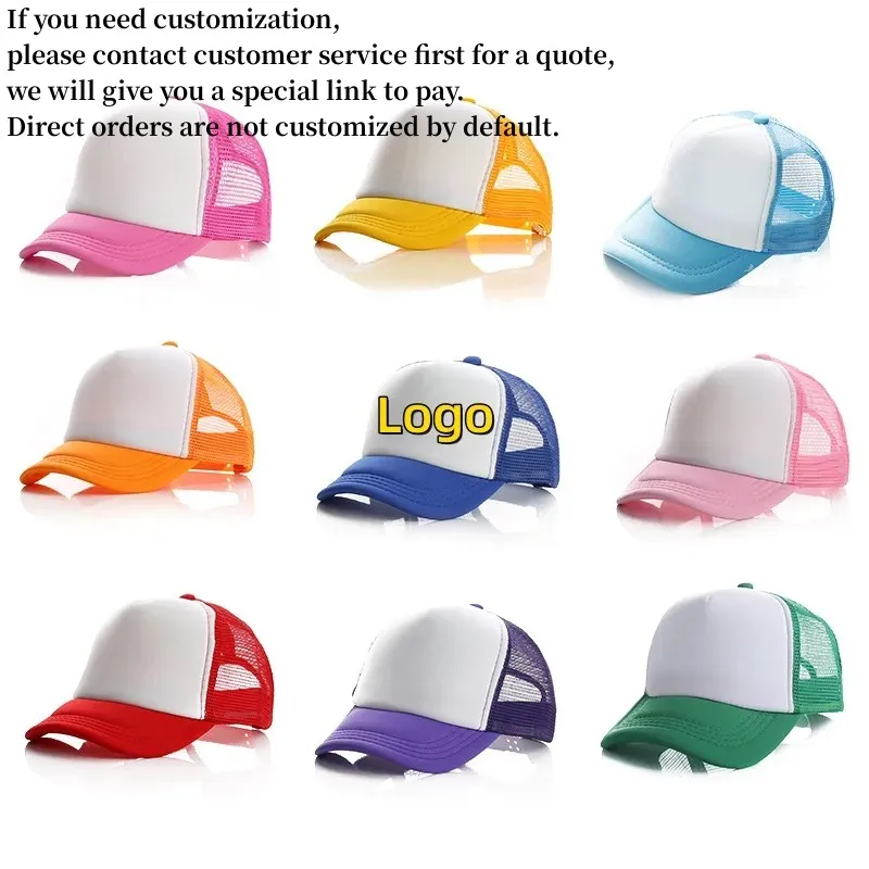 Adjustable Mesh Baseball Cap For Boys And Girls Summer Sun Visors Cap Casual Snapback Hat Breathable Peaked Caps Kids Sun Hat