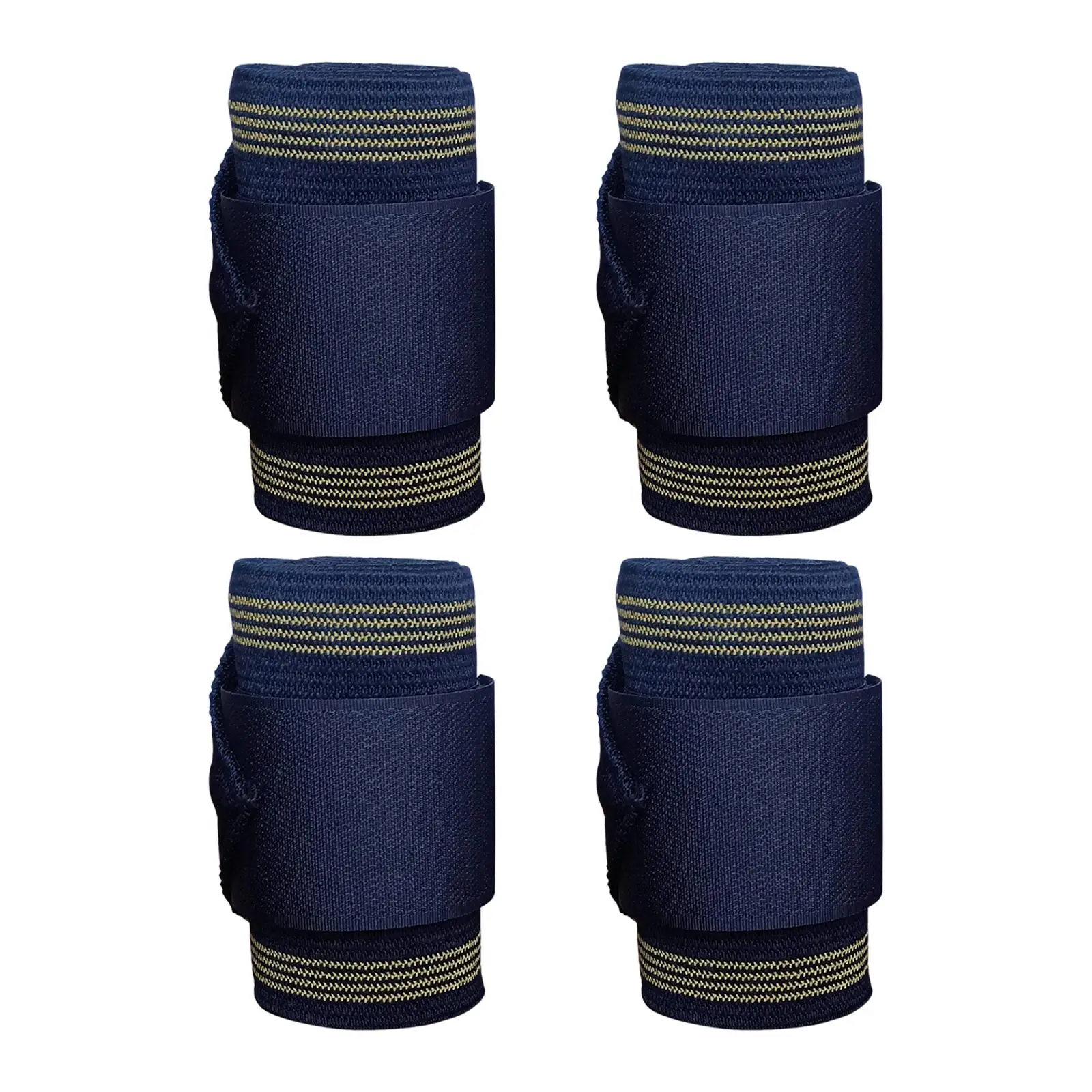 

4Pcs Horse Leg Wraps Riding Race Thick Horse Support Horse Leggings Wrap Leg Protection Belt for Livestock Exercising Training