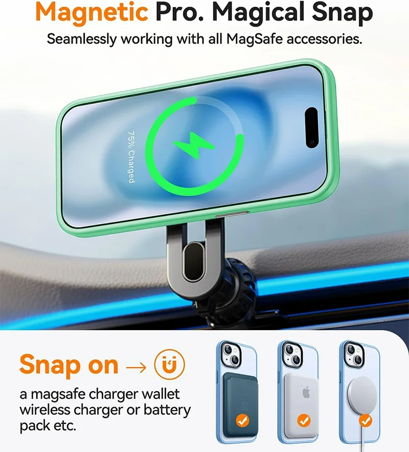 Matte Soft Magnetic Armor Case - Hybrid Shockproof Hard Shell