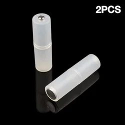 Portable Translucent Battery Conversion Cartridge Adapter Kit (AAA to AA) (2pcs)