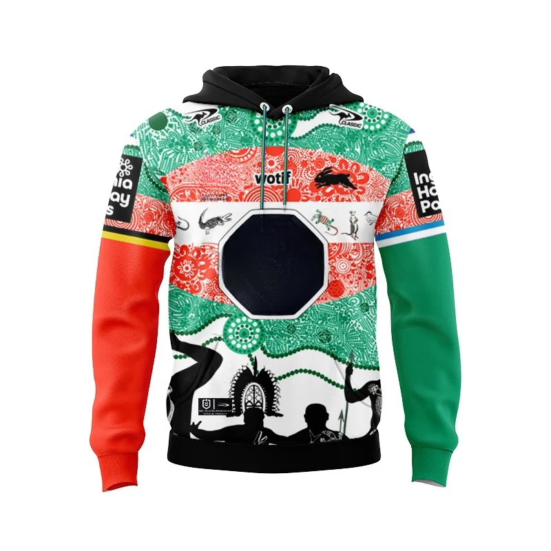 Hoodie South Sydney Rabbitohs Men's Aboriginal Jersey (name and number )