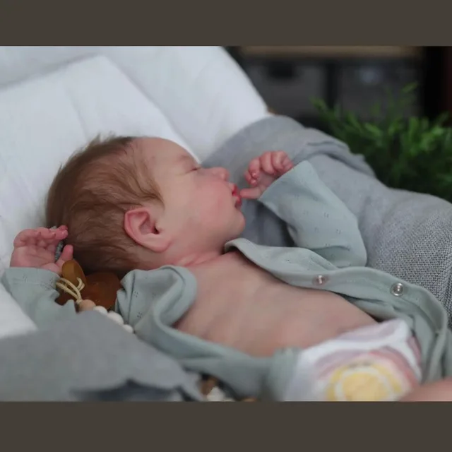 50CM Reborn Loulou Full Body Vinyl Sleeping Newborn Baby Dolls 