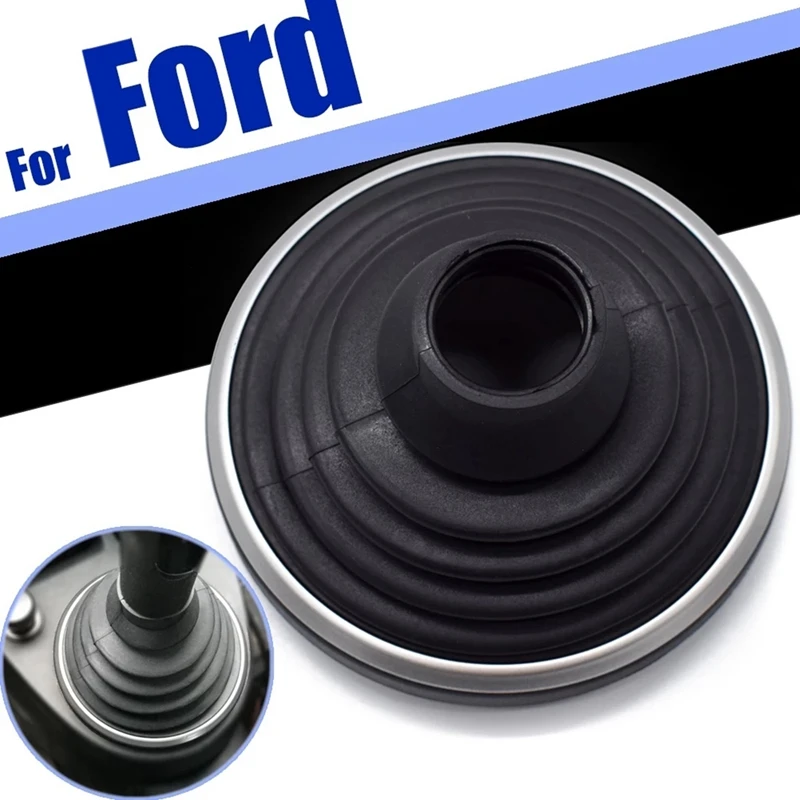 Engrenagem Shift Knob Gaiter para Ford Fiesta Fusion 2004 2005 2006 2007, Borracha Gaiter Botas, Capa de Poeira, Quadro Inferior