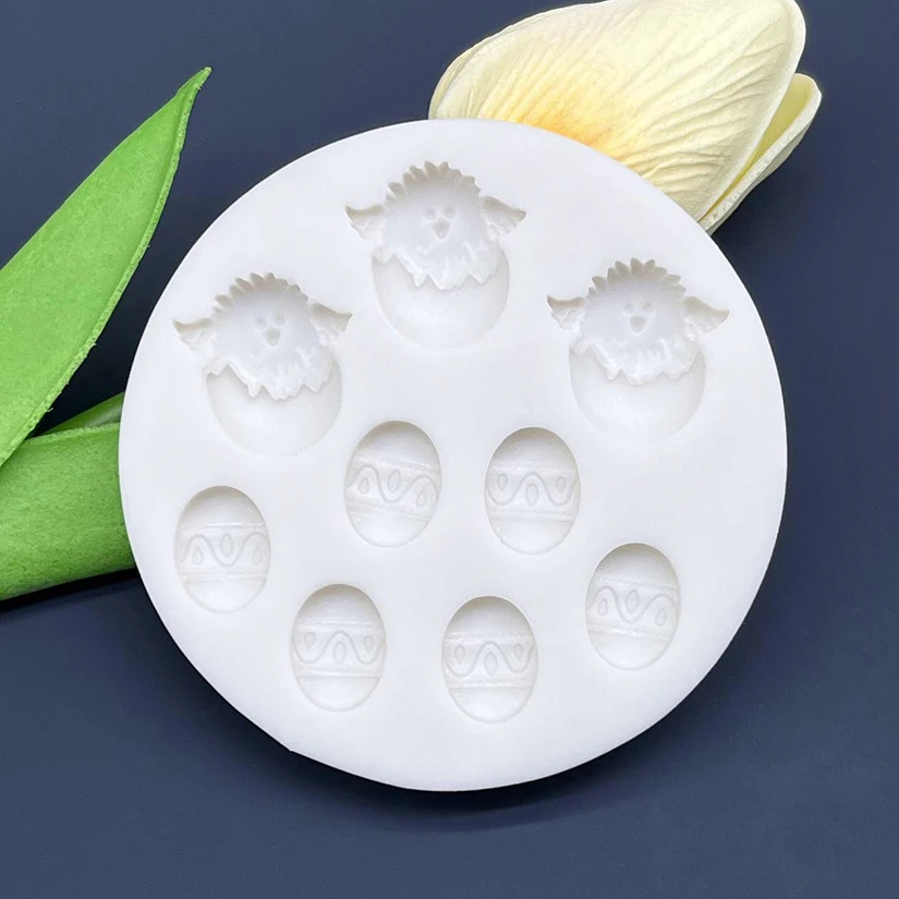 Küken Ostern Silikon form Sugar craft Schokolade Cupcake Backform Fondant Kuchen Dekorations werkzeuge – Detail 13