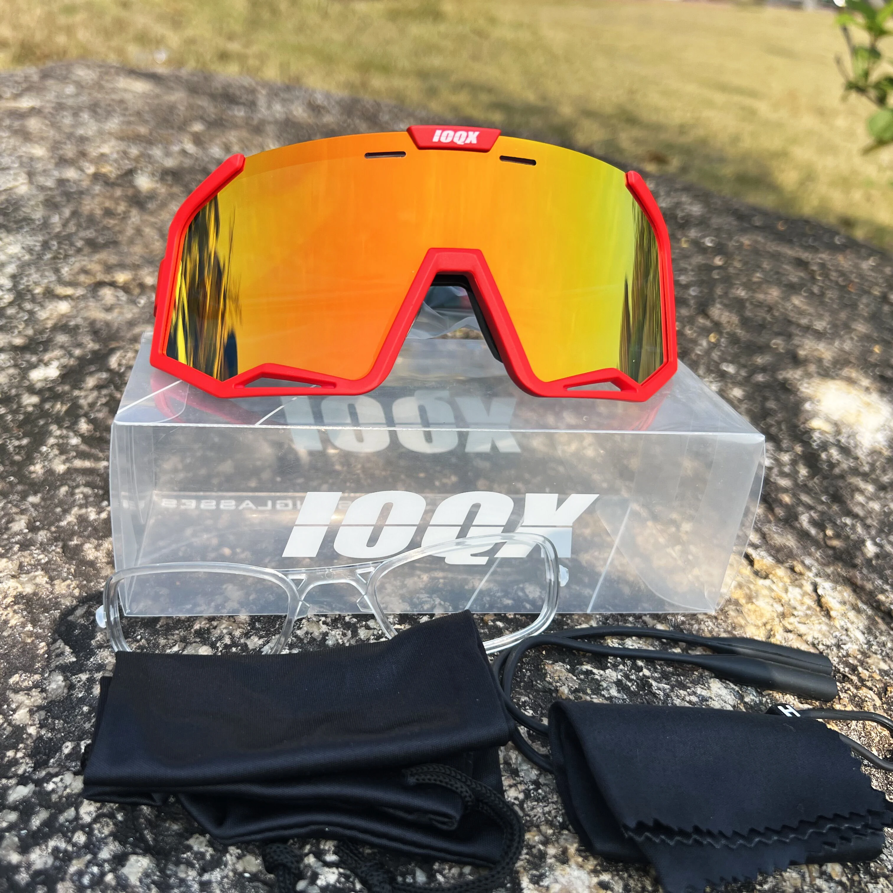 IOQX polarized Outdoor Sports Cycling Glasses Gafas MTB Bicycle Eyewear Peter Goggles