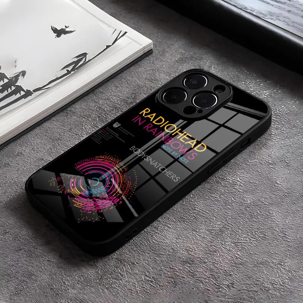 Rainbow Radiohead Band Glass Design Phone Case Cover