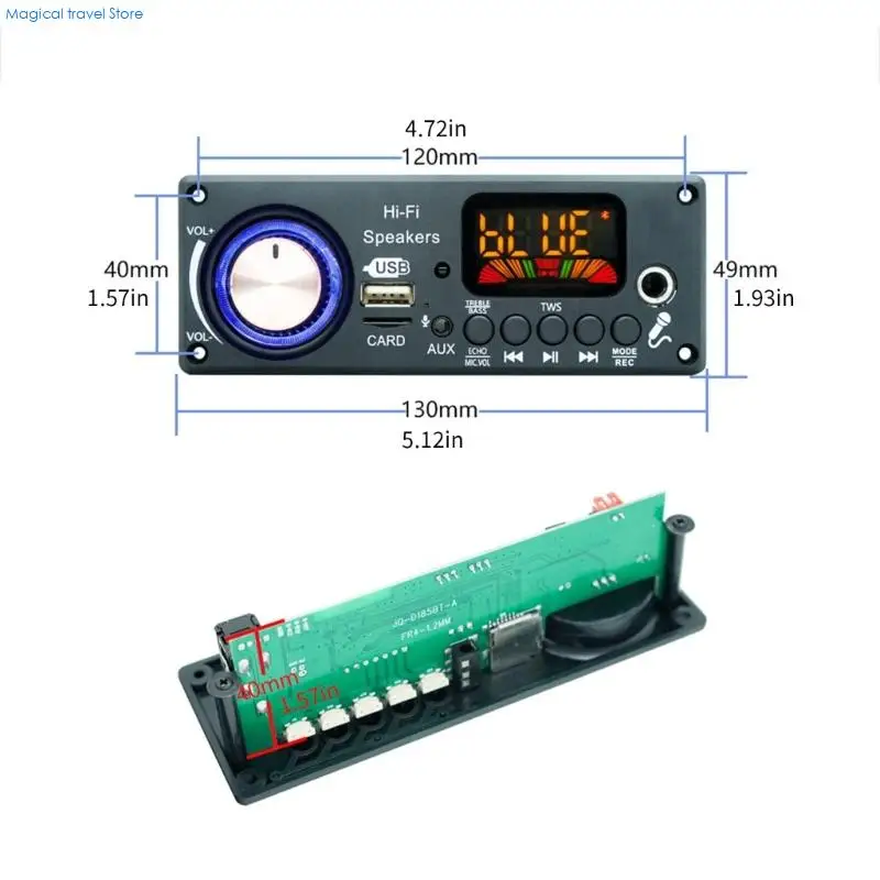 N2UB 디코딩 보드 12V 마이크 U 디스크 TF 카드 플레이어 전자 MP3 블루투스 호환 증폭기