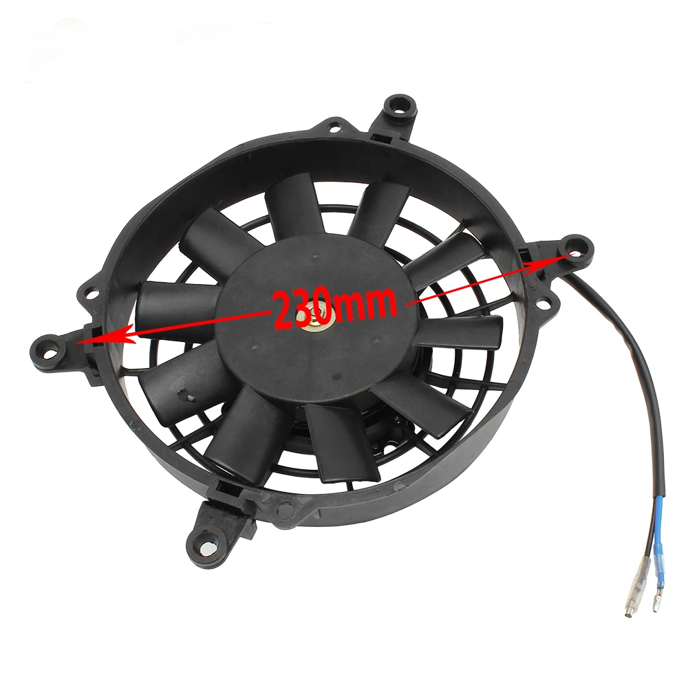 Motorcycle Cooling Fan Motorcycle Radiator Fan 12V Electrofan Cooling KTM Honda Yamaha ATV Quad Go Kart Moped 250cc Motocross Accessories