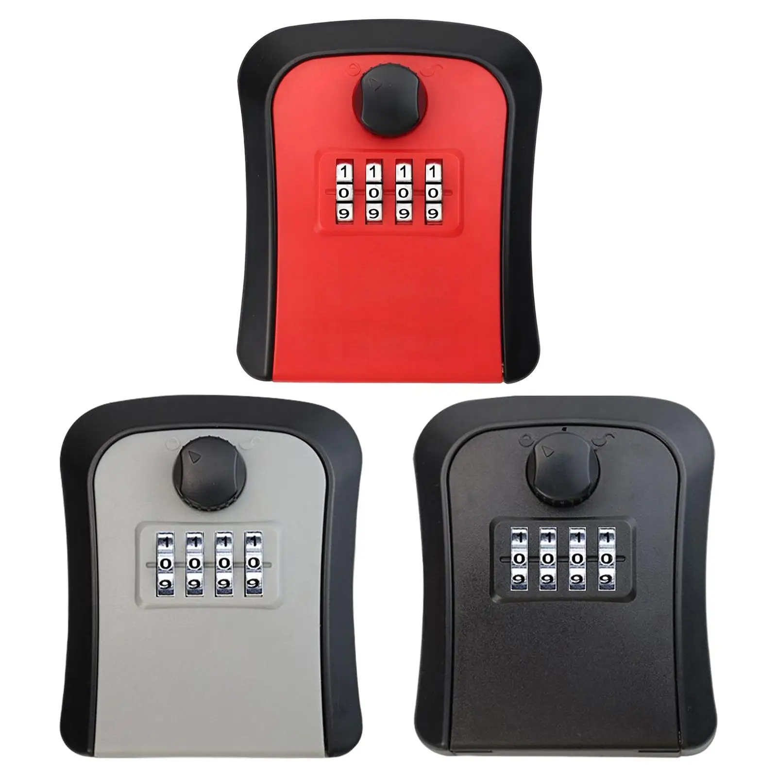 Key Storage Lock Box Combination Lock Box 4 Digit for Indoor Home Garden Garage Store