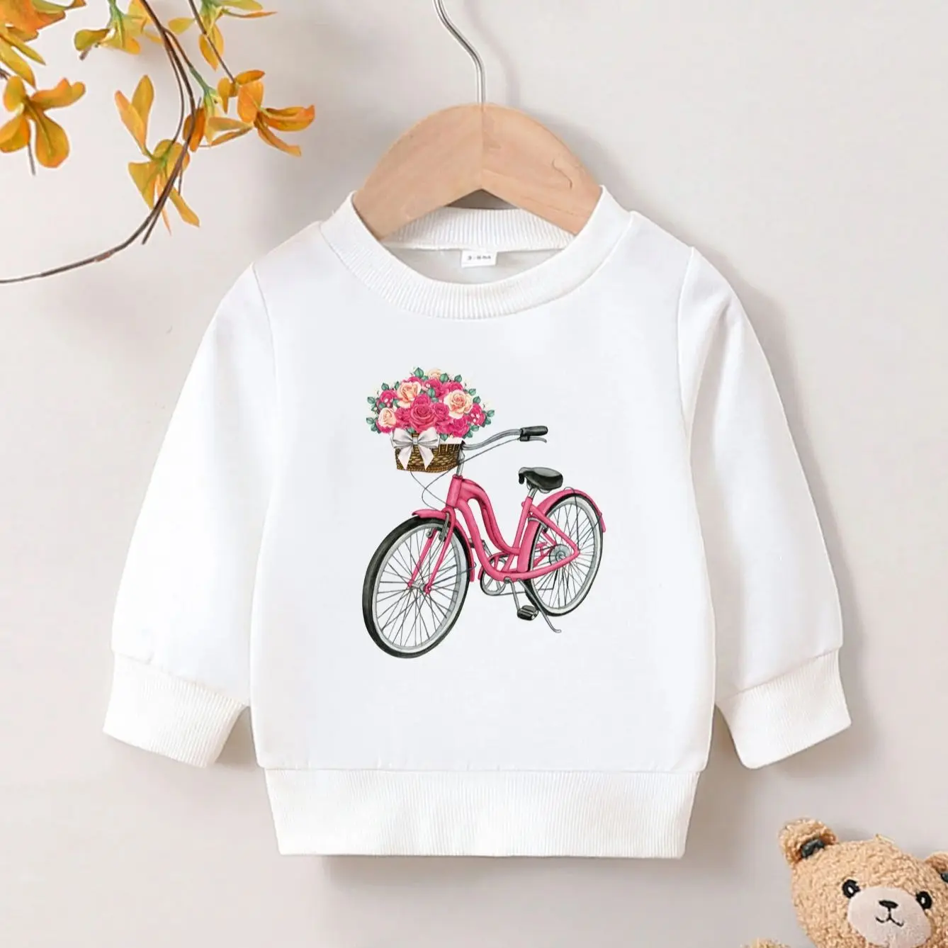 Autumn And Winter Cute Cartoon Casual Printed New Hoodies For Girls Aged