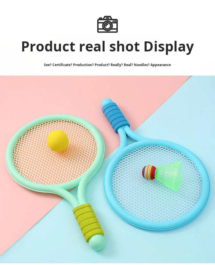 Badminton Racket Set Badminton Set Badminton Racket Children's Two Person For 3-12 Years Old Elementary School Students Sports Toys