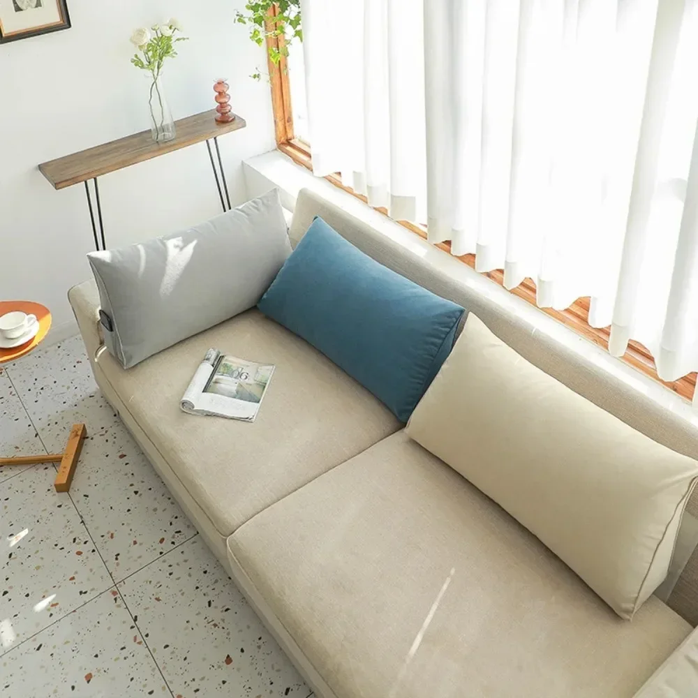 Sofa Cushion Pillow Soft Chair Cushion Triangle Bedside Pillow TV Rest Reading Lumbar Cushion Large Bed Backrest Sofa Cushions 3