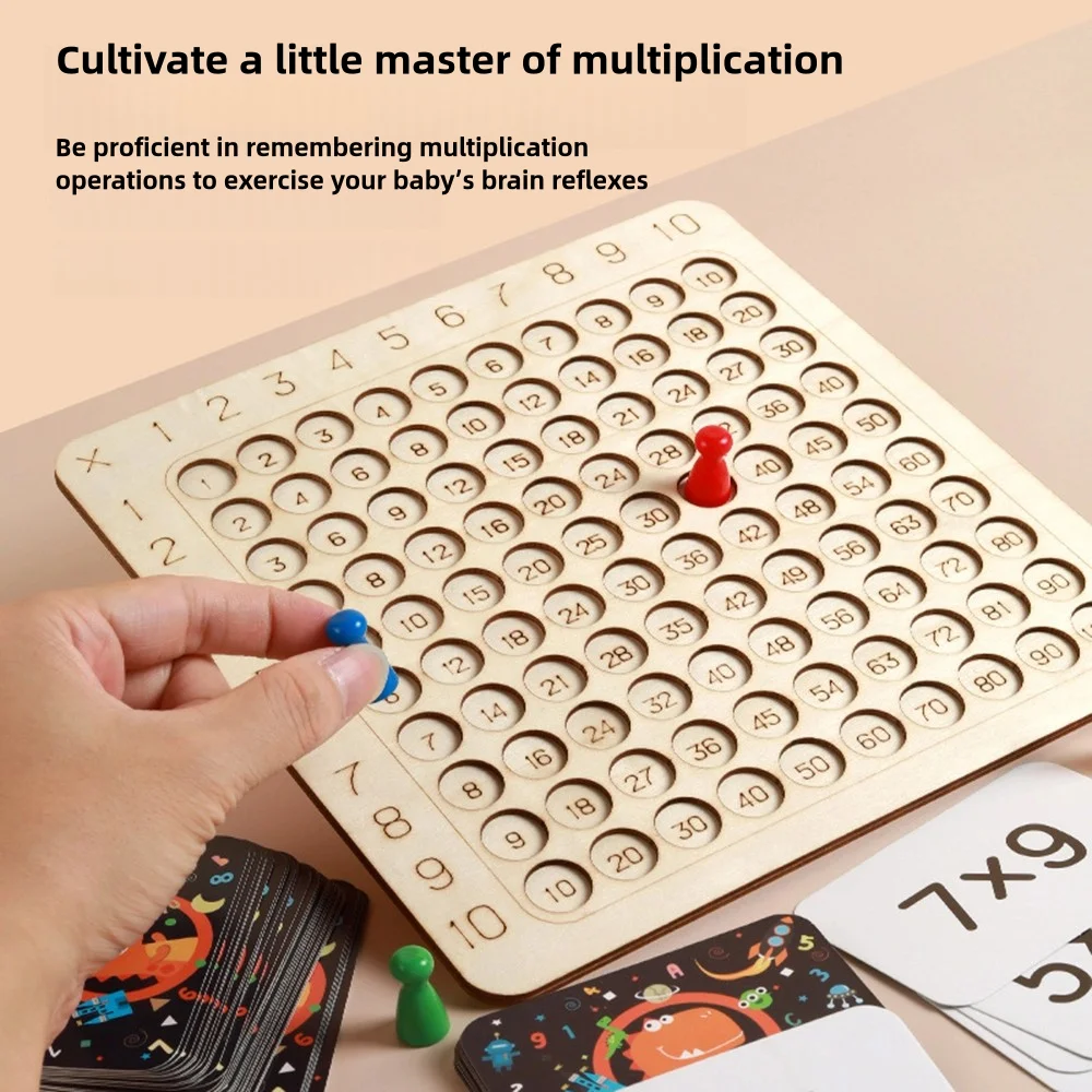 Children's Early Education 99 Multiplication Table Primary School Students Educational Ninety-Nine Multiplication Table Fun Board Game Toys Teaching Aids