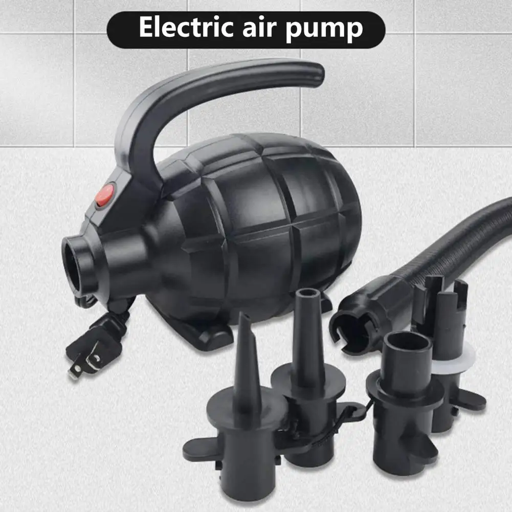 

Уличный воздушный мини-насос с 4 насадками для матраса, портативный Электрический насос для кемпинга, подушка с USB-зарядкой, плавательное кольцо, лодка