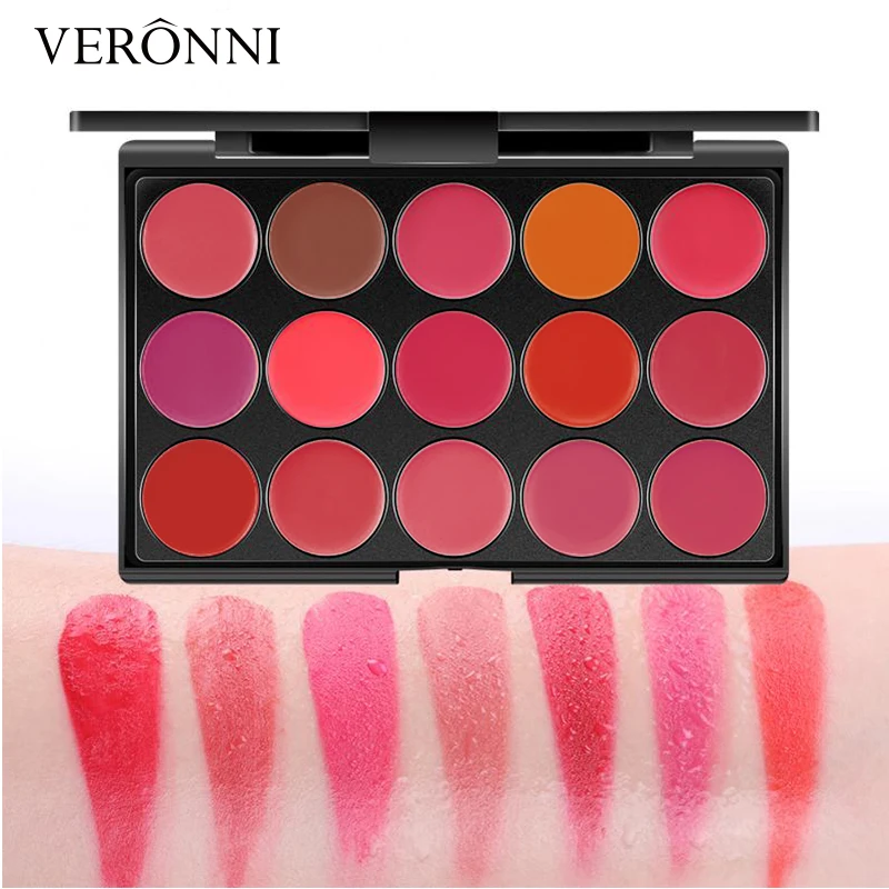 15 Colors Lipstick Palette Matte, Moisturizing And Non Fading, Non Stick Cup, Makeup Tray Easy To Color  Ideal Valentine's Gift 3