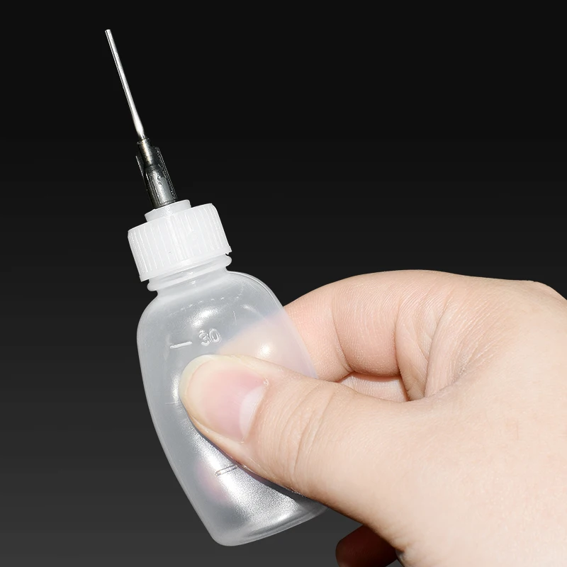 Dispensers Applicator Kit Plastic Squeeze BottlessDropping Tube Nozzle and Blunt Tip Needle etc Works for Liquid Glue and Ink