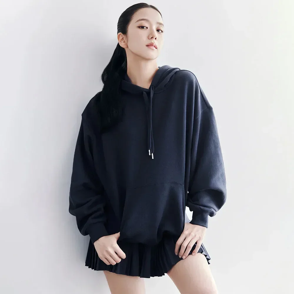 LO Cotton Loose Yoga Hoodie Accolade Hoodie Drawstring Versatile Pure Sports Pullover Outdoor Top Yoga Shirts Hooded