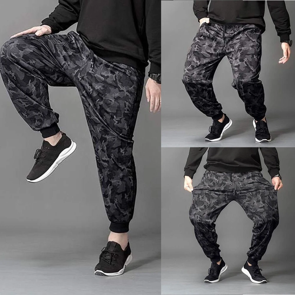 

Fashion Men's Long Casual Sports Classic Pants Slim Fit Trousers Camo Jogger Sweatpants Male Gym Outdoor Activities L~4XL