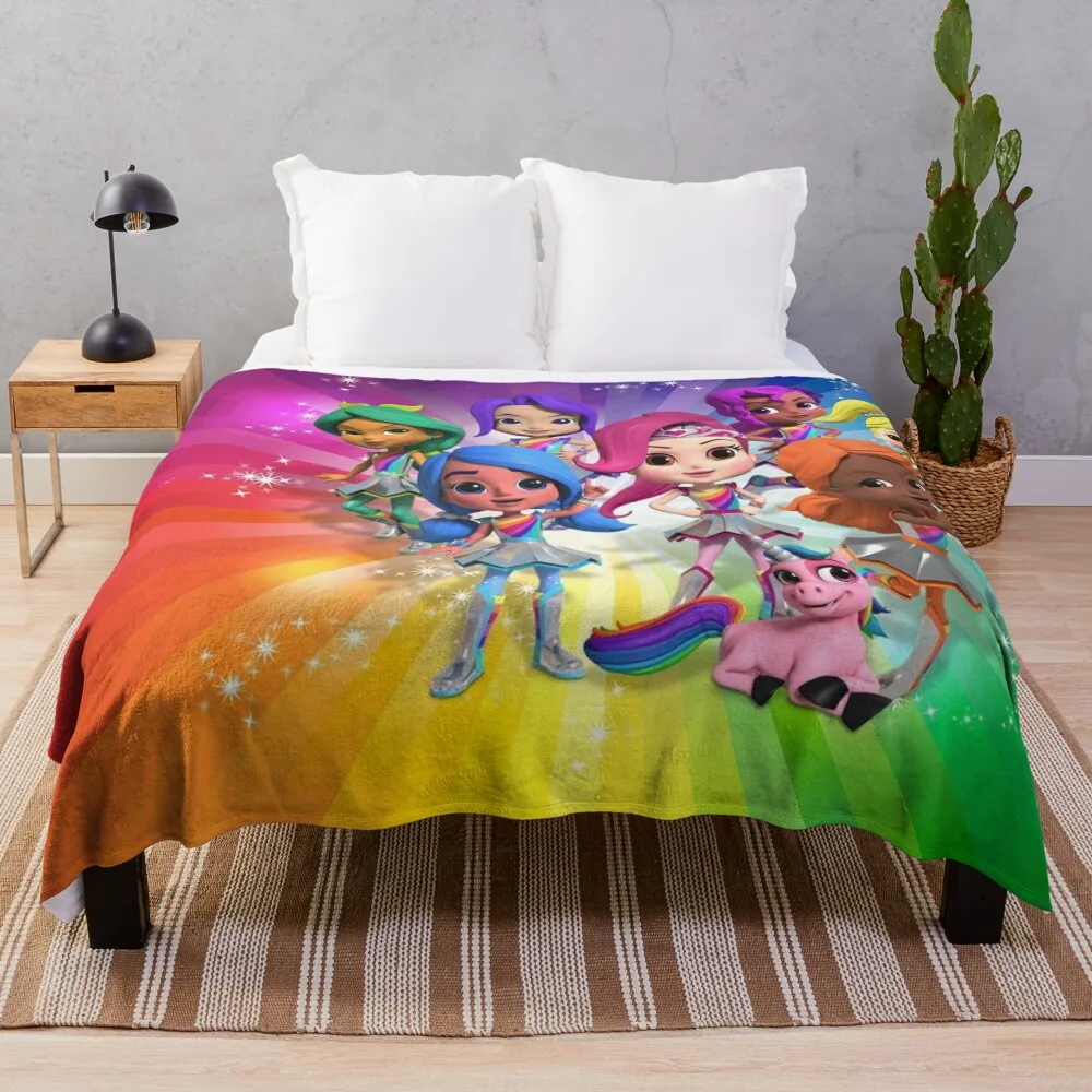 

Rainbow Rangers Throw Blanket Luxury Brand Blanket Tourist Blanket Thermal Blankets For Travel blankets and throws