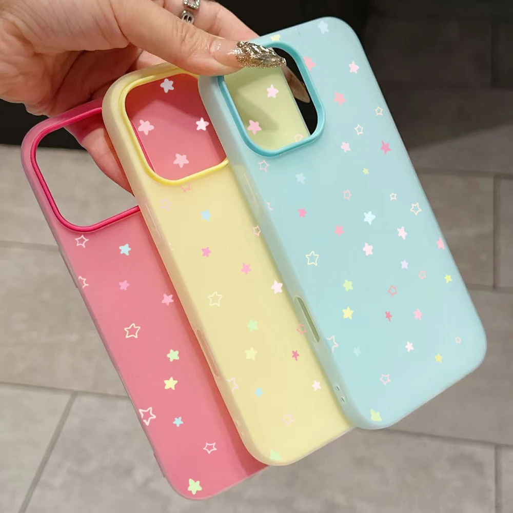 Cute Colorful Star Phone Case Cover