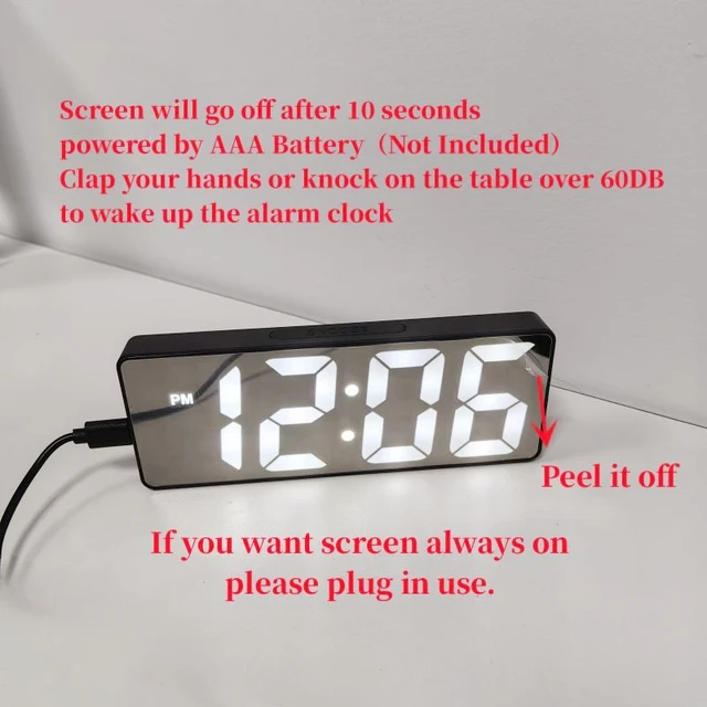 Voice Control Digital Alarm Clock 4