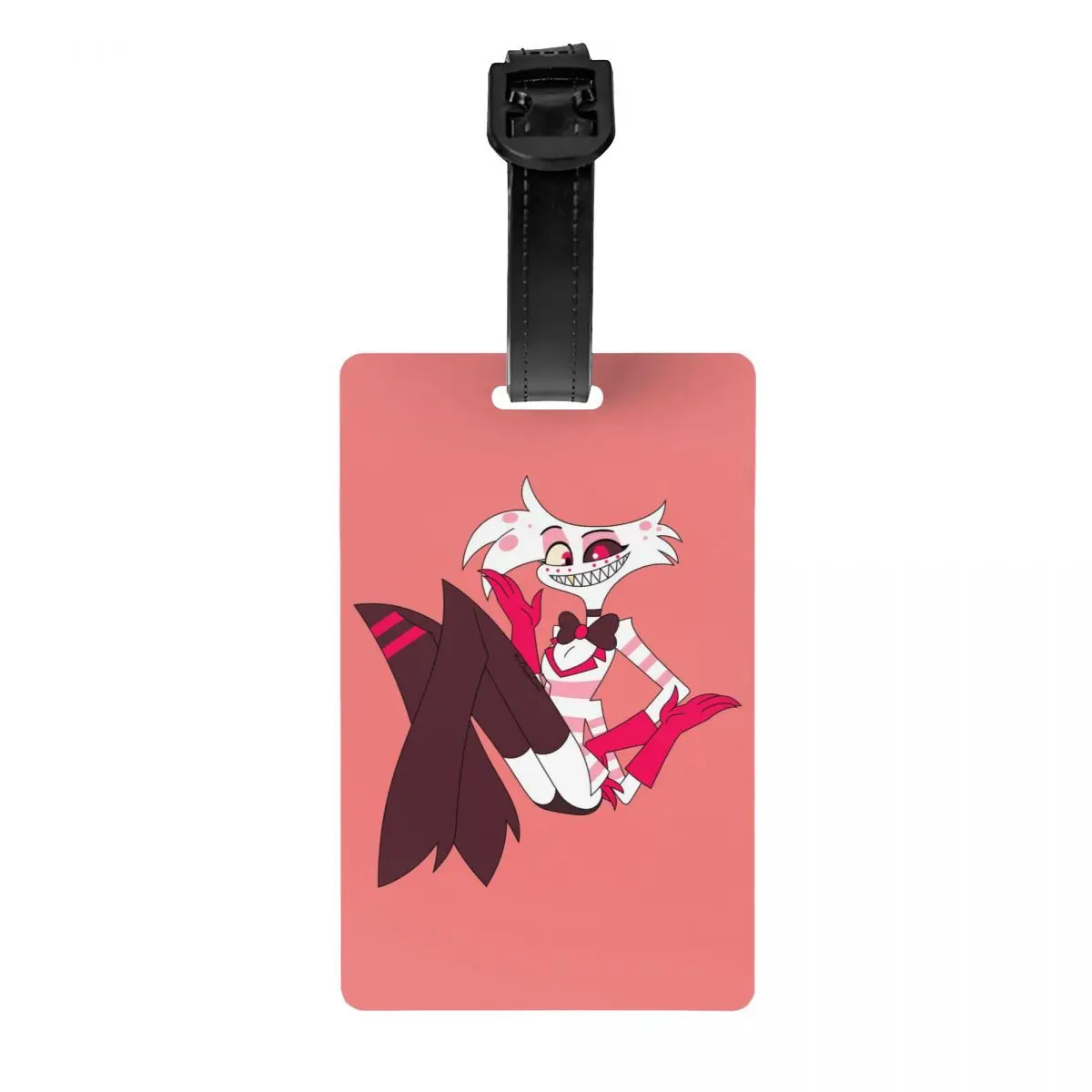 

Angel Dust Luggage Tag for Travel Suitcase Helluva Dark Comedy Anime Privacy Cover Name ID Card