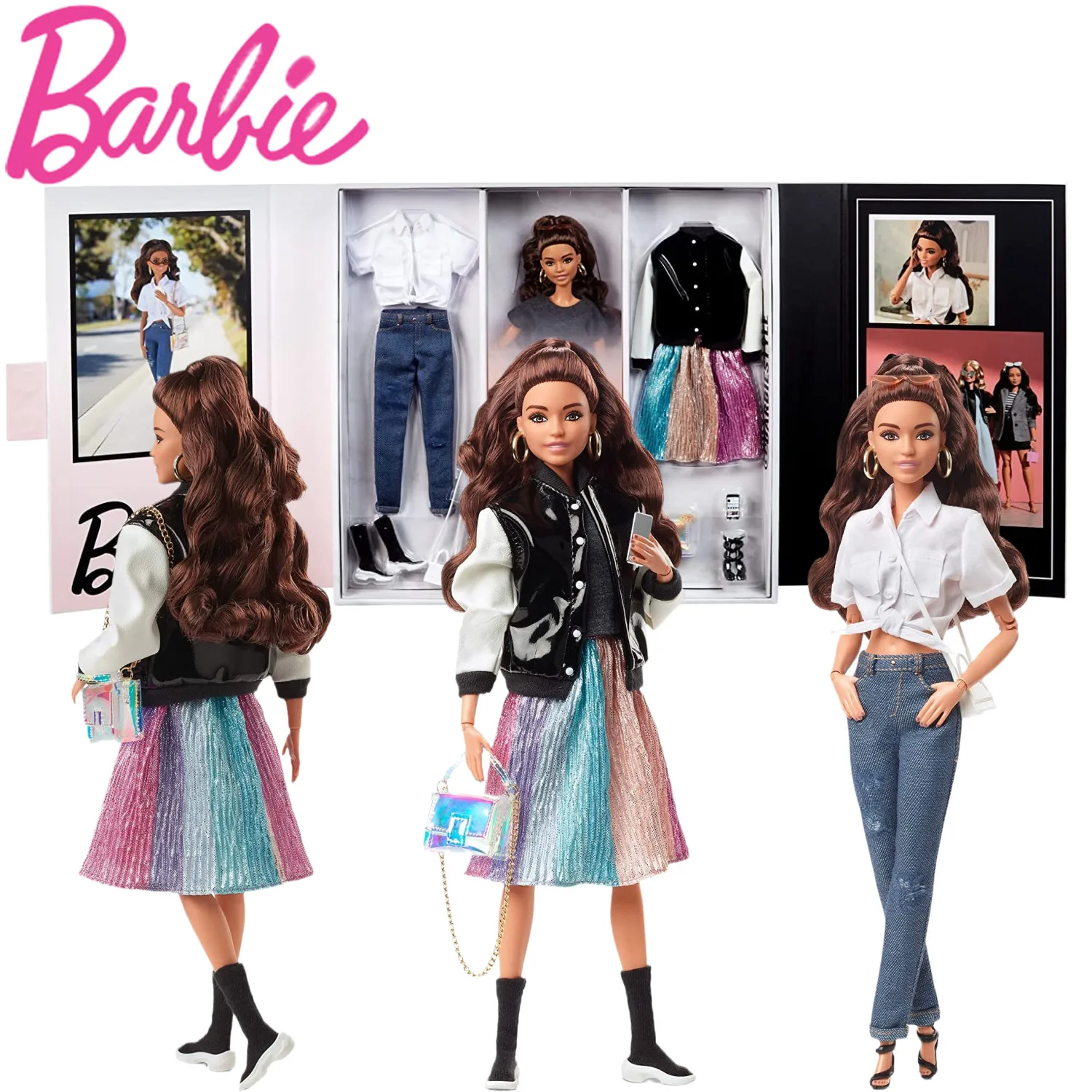 Exclusief Sitcom meesteres Barbie Signature @BarbieStyle Doll Made to Move Body Varsity Jacket with  Accessories Limited Edition Toy Fans Collectors Gift - AliExpress