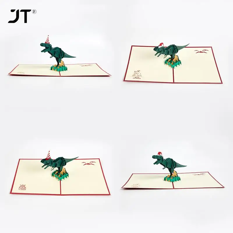 Dinosauro 3D Biglietto Di Buon Compleanno Tyrannosaurus Card Kid Biglietti Di Auguri Divertenti Dinosauri Biglietti Di Auguri Papercraft Fatto A Mano