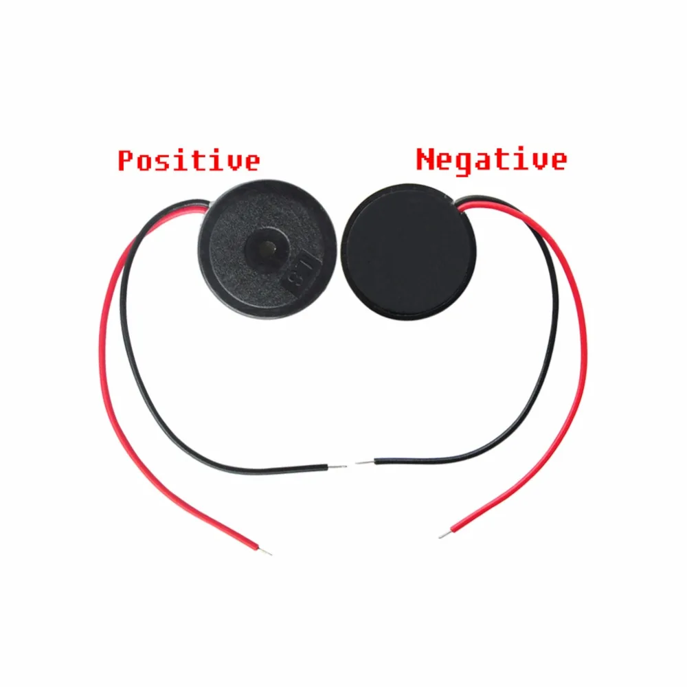 RCmall 10pcs 1710 Dia 17mm Passive Piezo Buzzer with Lead Wire Buzzerphone Alarm