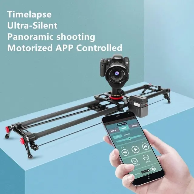 31.5 Inch 80CM Electric Camera Slider Track Dolly Rail APP Control Video Shot Follow Focus