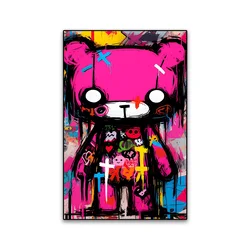 Urban Graffiti Canvas Art - Modern Street Art Style Wall Decor Poster - 55X80cm Unframed (Style 5)