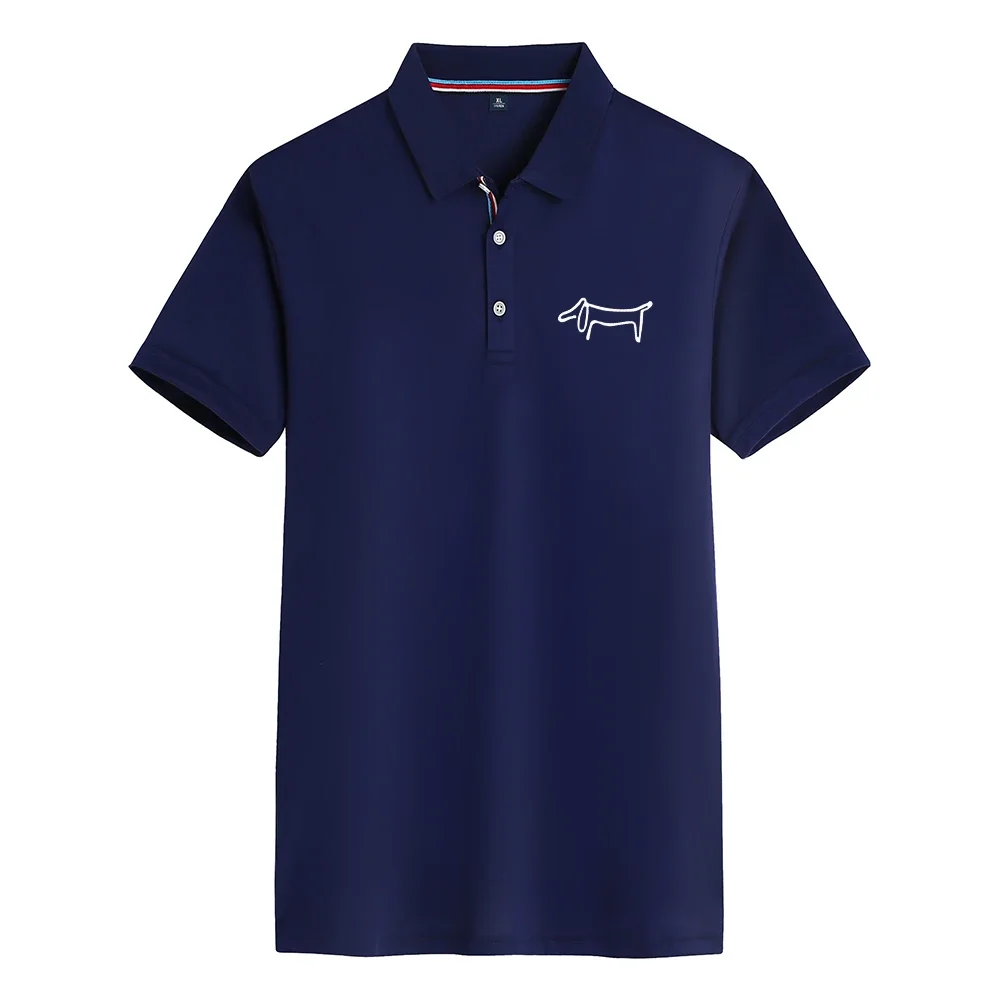 Polo da Uomo Comoda con Logo Stampato Casual a Maniche Corte - immagine 5