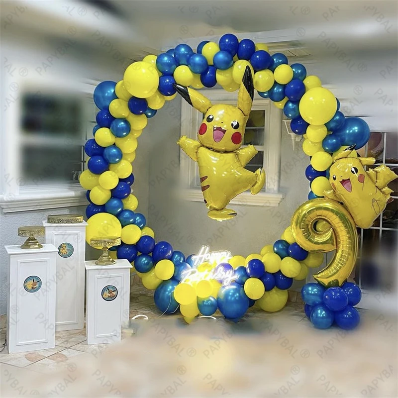 Mercurio difícil enfermero Globos de papel de aluminio de Pikachu para niños, suministros de Globos de  aire para fiesta de cumpleaños, tema de sueño, amarillo, piezas, 115| | -  AliExpress