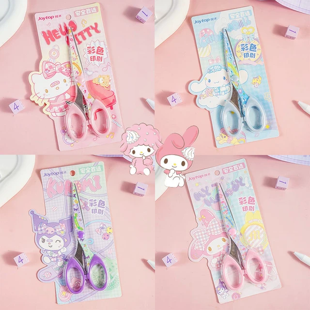 Kawaii Sanrios Hello Kitty Printed Scissors 2023 Cartoon My Melody