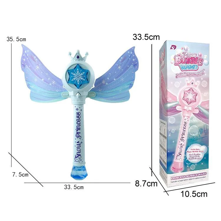 Children's Bubble Machine Glowing Princess Bubble Stick With Music_voghion.com