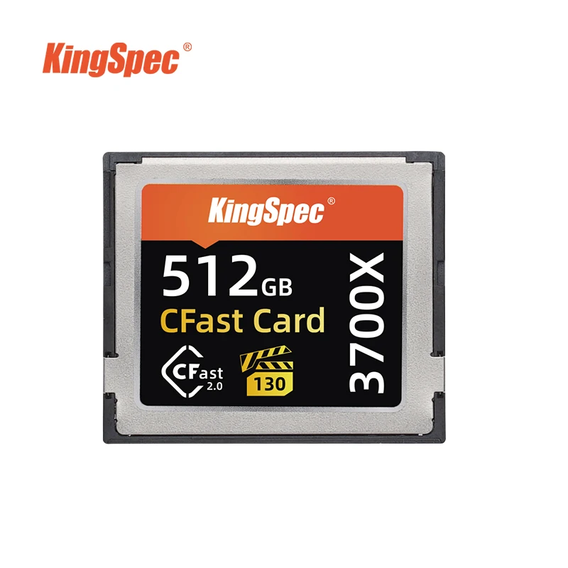 Kings pec schnelle karte cfast 2,0 512gb 256gb 1tb speicher karte 525 mb/s flash karte speicher karte für full hd 3d 4k videokamera