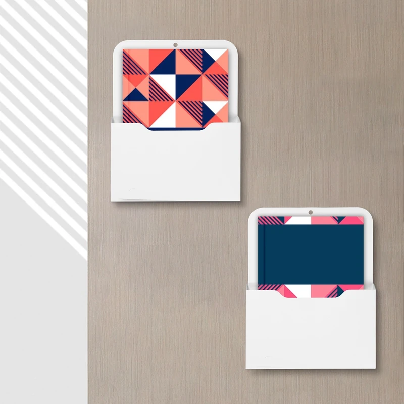 마그네틱 거치대 파일, 종이 거치대, 포켓 정리함, 벽걸이 파일 정리함, 사무용품 보관, 탄창 메일, 2 팩