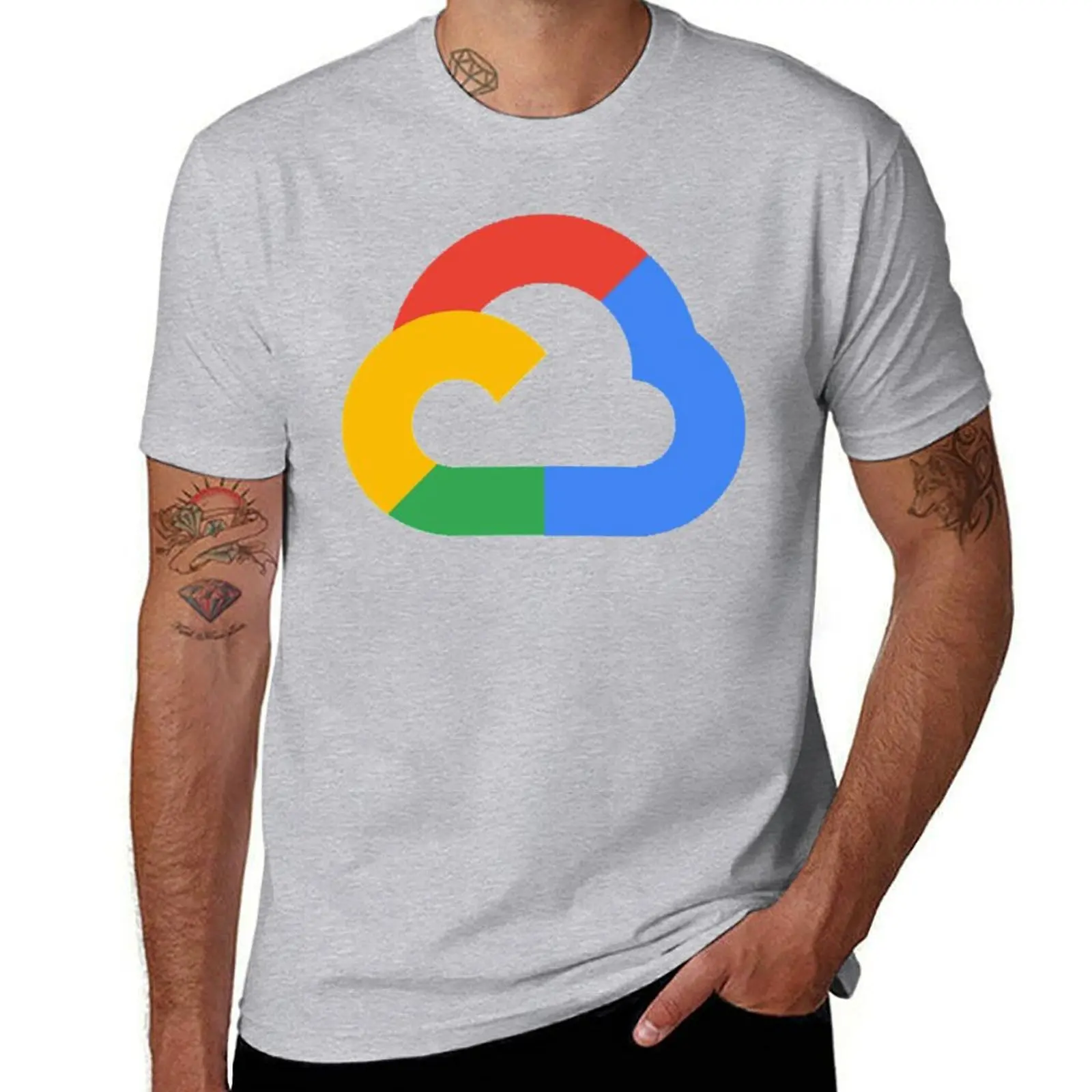

Google Cloud T-shirt kawaii clothes tees vintage quick-drying Men's clothing