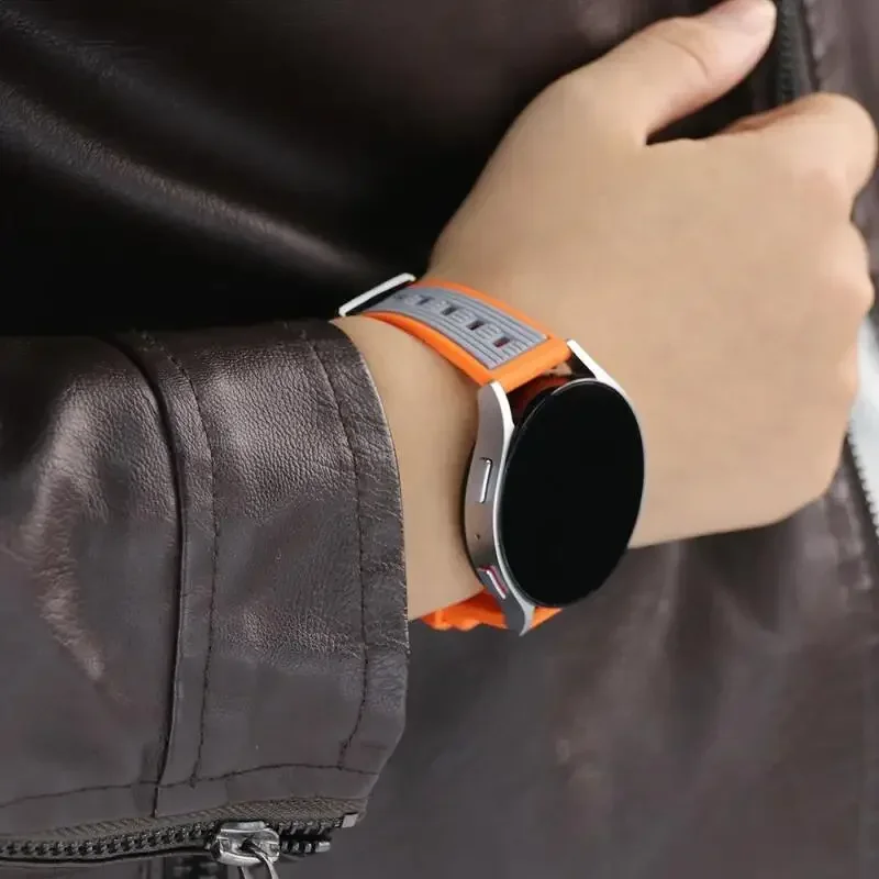 Versatile 22mm Silicone Sports Band - Premium Replacement Strap