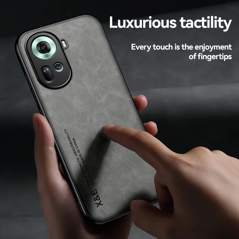 Shockproof Case for OPPO Reno 11 Pro 5G Reno 10 Pro Plus 8 8T Plus Protective Cover Magnetic Car Holder Phone Coque Fundas Capa 6
