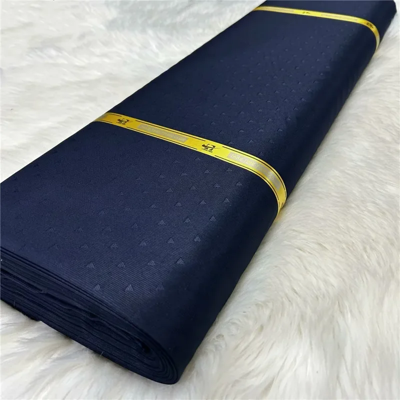 

5 Yards TR Material Cashmer Cloth African Men African Agbada Soft TR Fabric with High Quality Men Material for Senator Wear 4L17