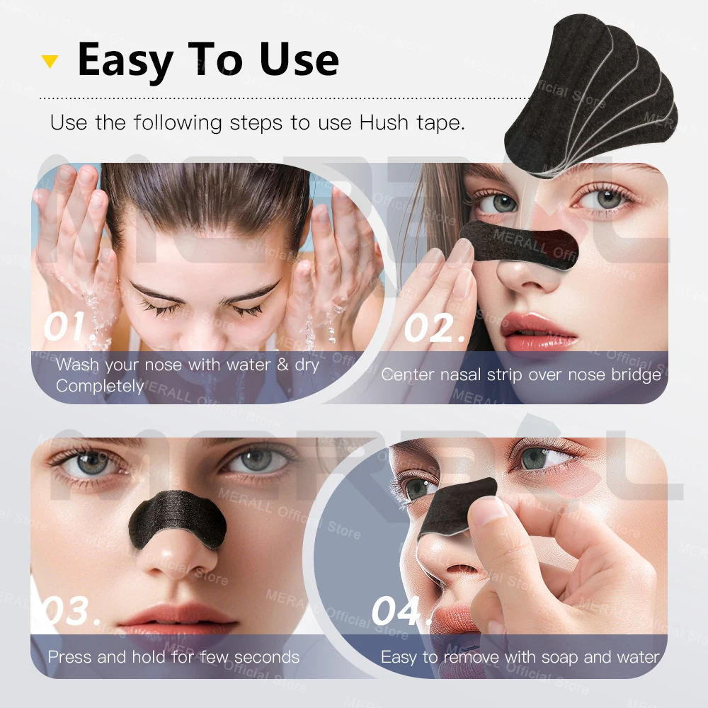 Breath Nasal Strips Sleeping Nose Strips Breathing Extra Strength Reduce Snoring Relieve Nose Patch Anti Snoring Nasal Strips