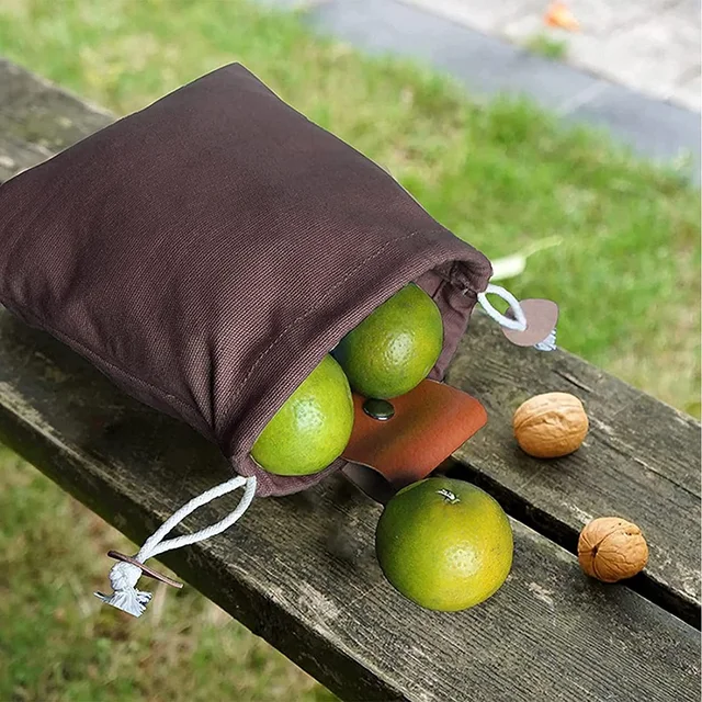 Foldable Canvas Storage Bag, Pocket size, Multi-Purpose Foraging Pouch for Flowers, Adult Unisex, Size: One size, Green