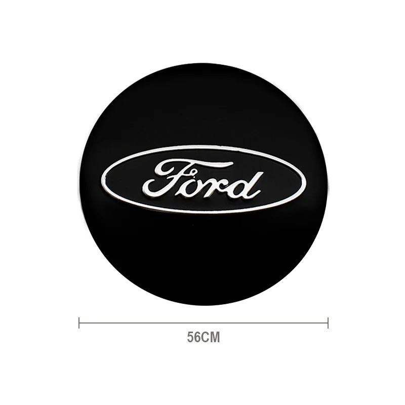 4PCS 56+60mm Car Wheel Center Hub Caps Sticker Emblem Decal Ford Focus 2 3 MK3 MK4 Fiesta Kuga Explorer Mondeo