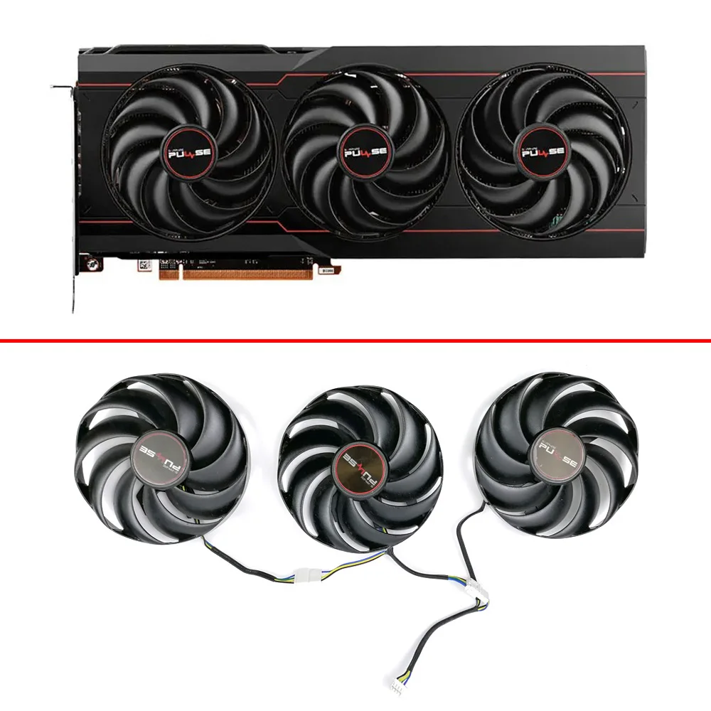Ventola A 3 Ventole Originale 85Mm 4Pin Fdc10H12D9-C Ventola Gpu Nuova Di Zecca Per Scheda Grafica Da Gioco Sapphire Pulse Amd Radeon Rx 6800 6800Xt