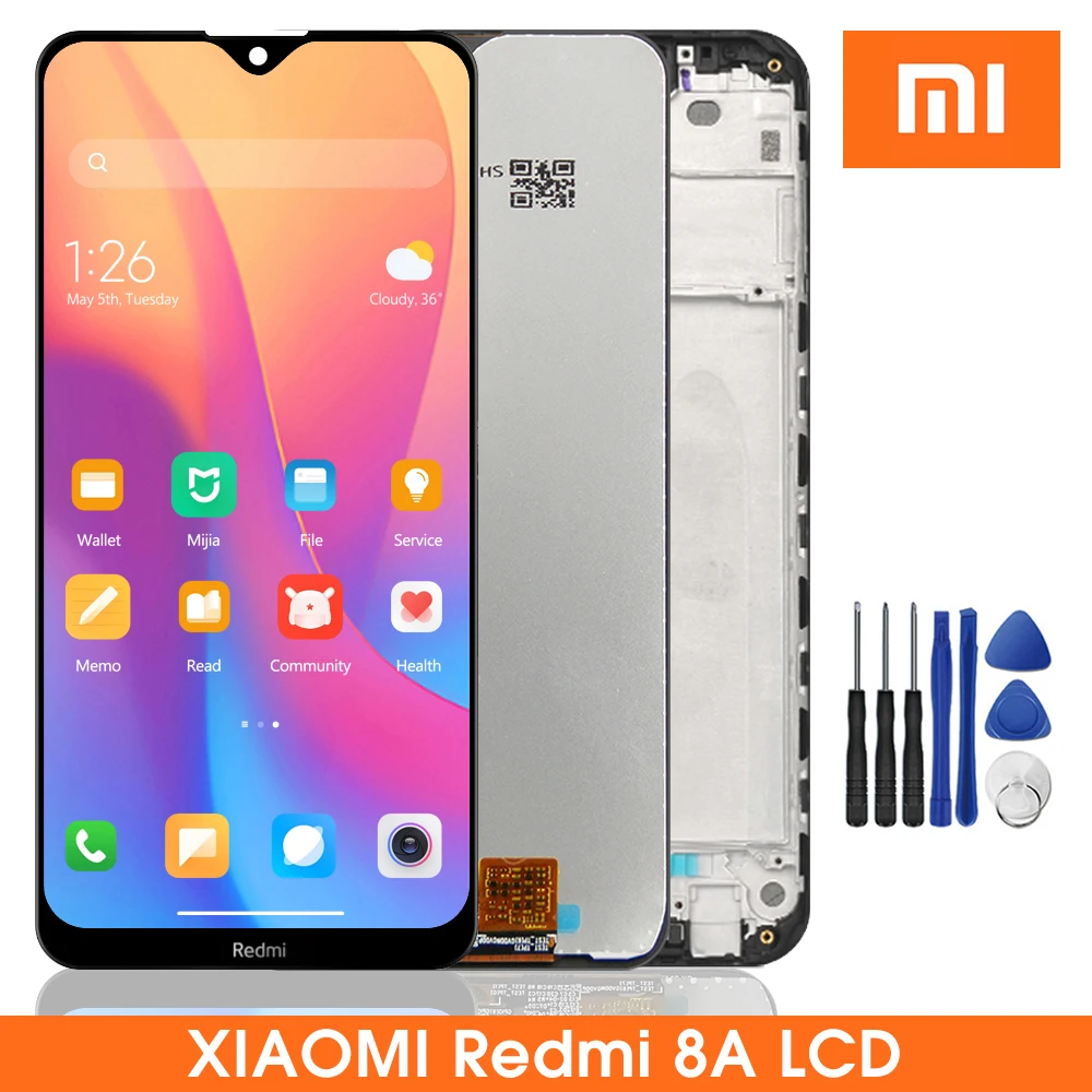

6.22" Original Redmi 8 8A Display Replacement, For Xiaomi Redmi 8 LCD Display Touch Screen Digitizer with Frame Replacement Part