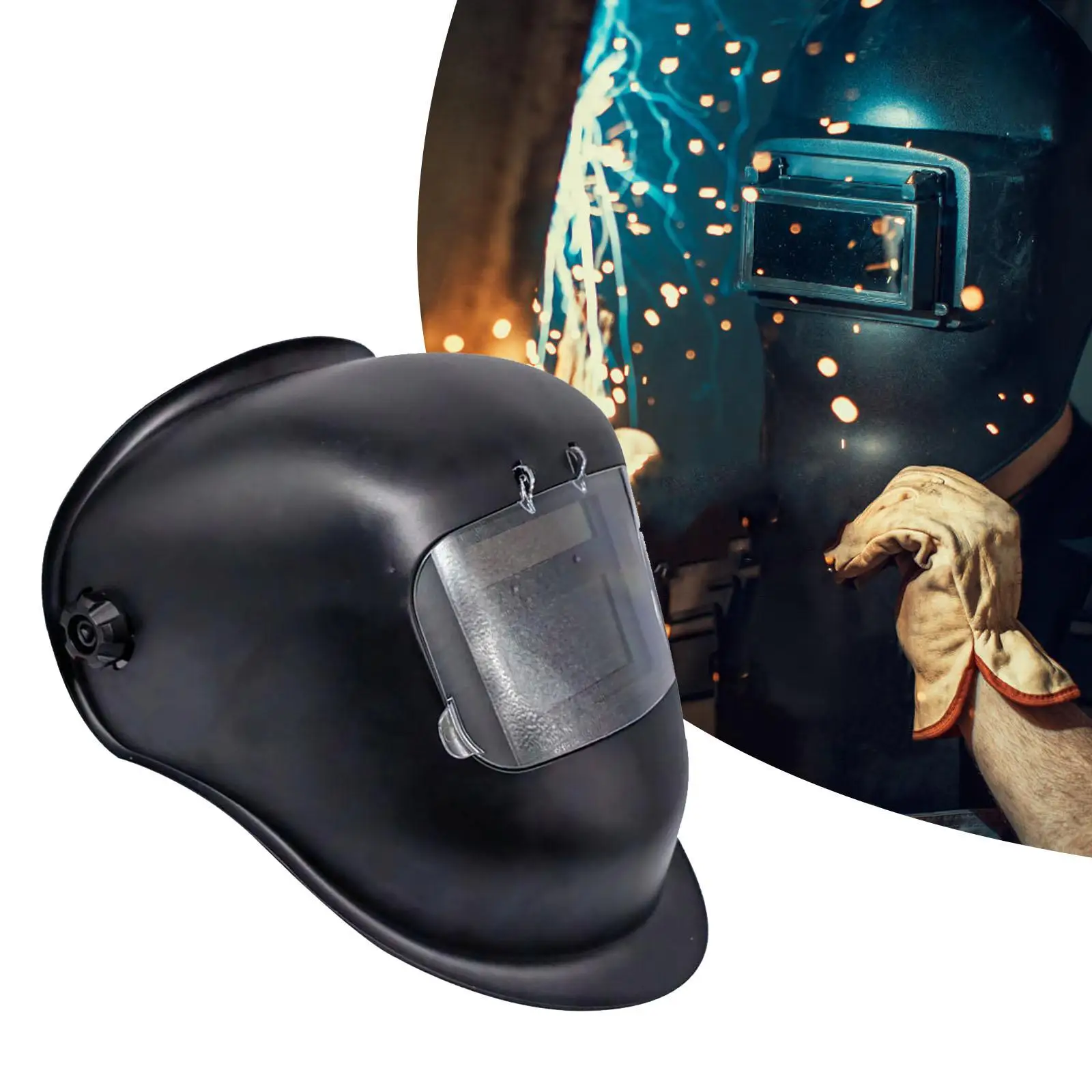 

Solar Powered Auto Darkening Welding Mask Professional Electric Head Mounted Welding Cap Large Viewing Full Face Protection