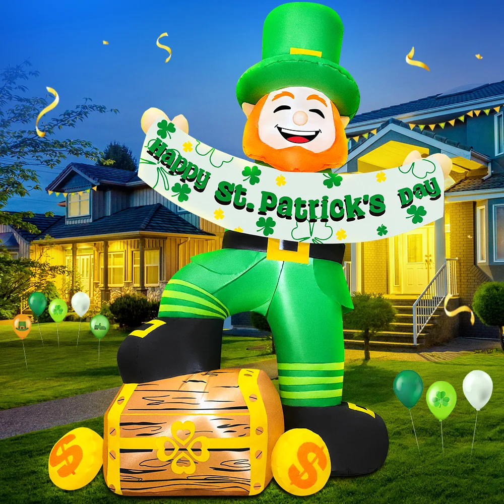 Hzppyz St. Patricks Day Hausflagge – Doppelseitig, Aus Jute, Mit Regenbogen & Kleeblatt | Wetterfeste Deko Für Garten & Terrasse