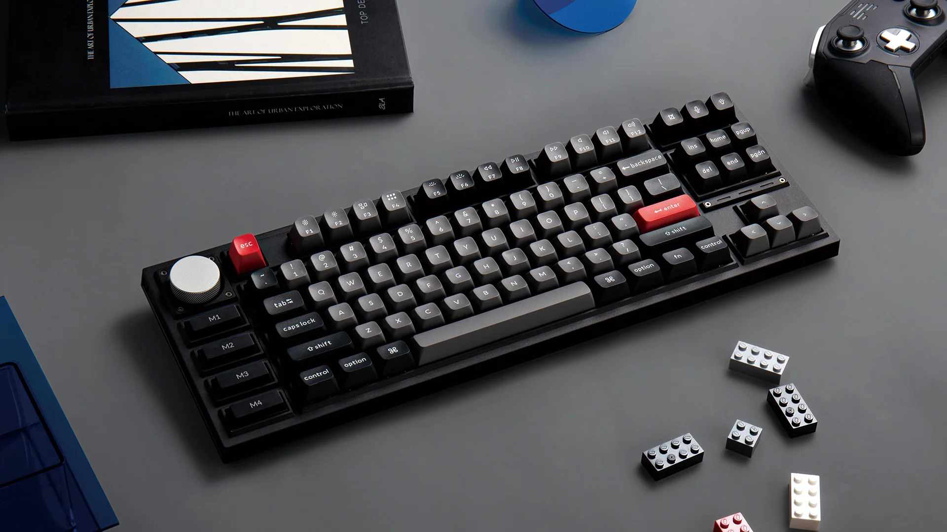 Keycholonq3プロベアボーンノブqmkワイヤレスカスタムメカニカル